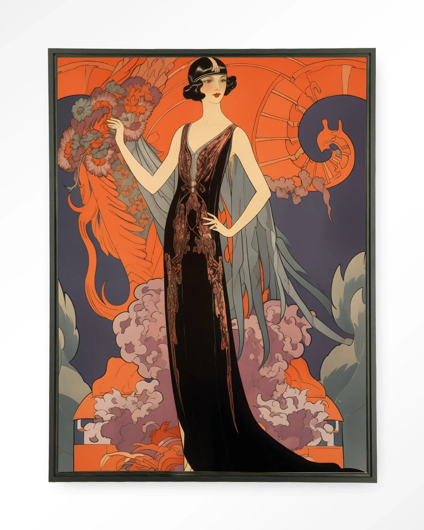 Gatsby Lady - Moderne Wanddecoratie | Artprint, Glass Art & Wandkleed - Afbeelding 6