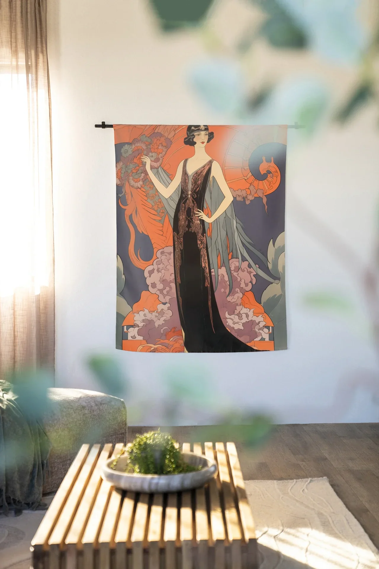 Gatsby Lady - Moderne Wanddecoratie | Artprint, Glass Art & Wandkleed - Afbeelding 3