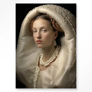 Queen of Pearls - Moderne Wanddecoratie | Artprint, Glass Art & Wandkleed