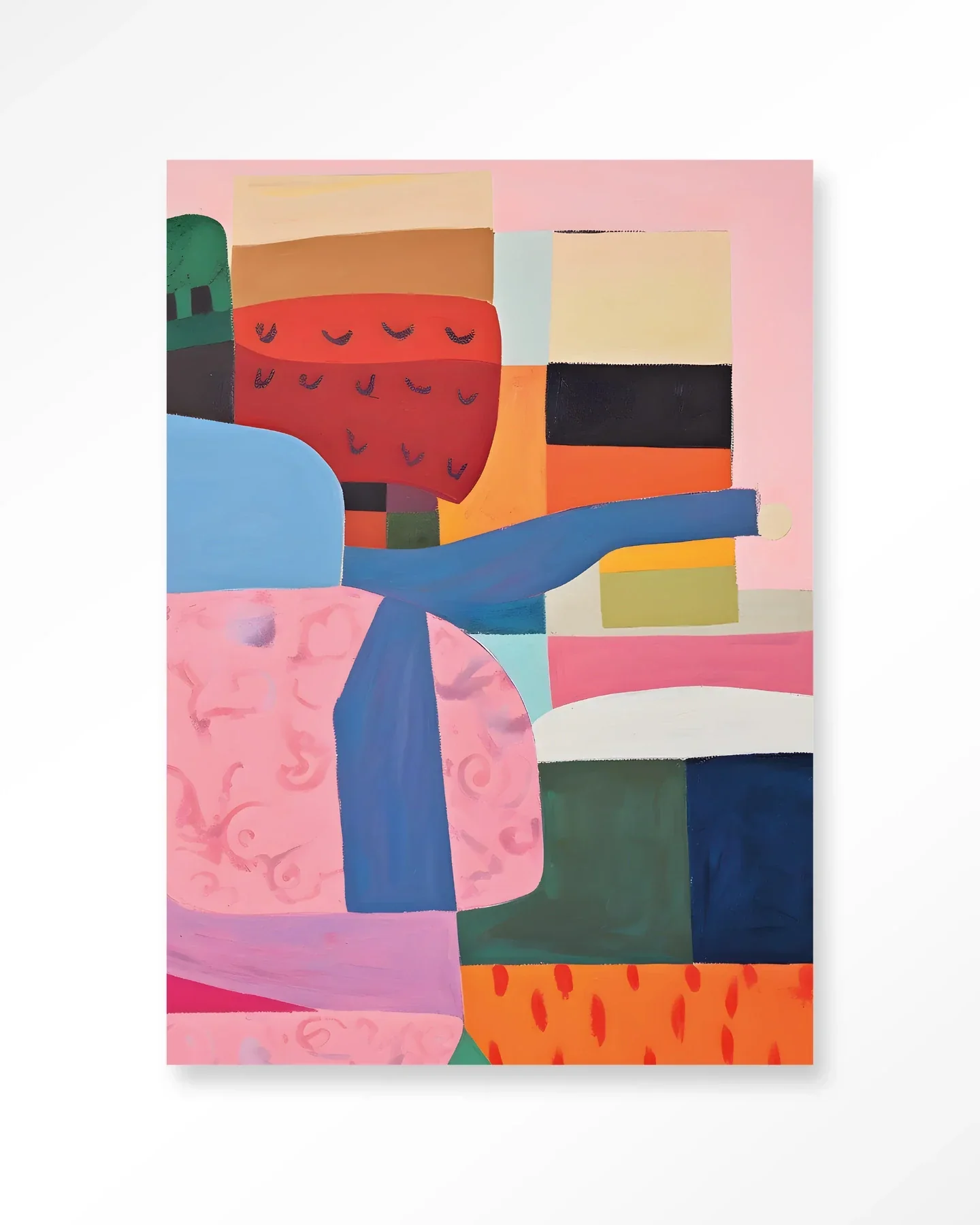 Colour Stacking - Moderne Wanddecoratie | Artprint, Glass Art & Wandkleed - Afbeelding 2