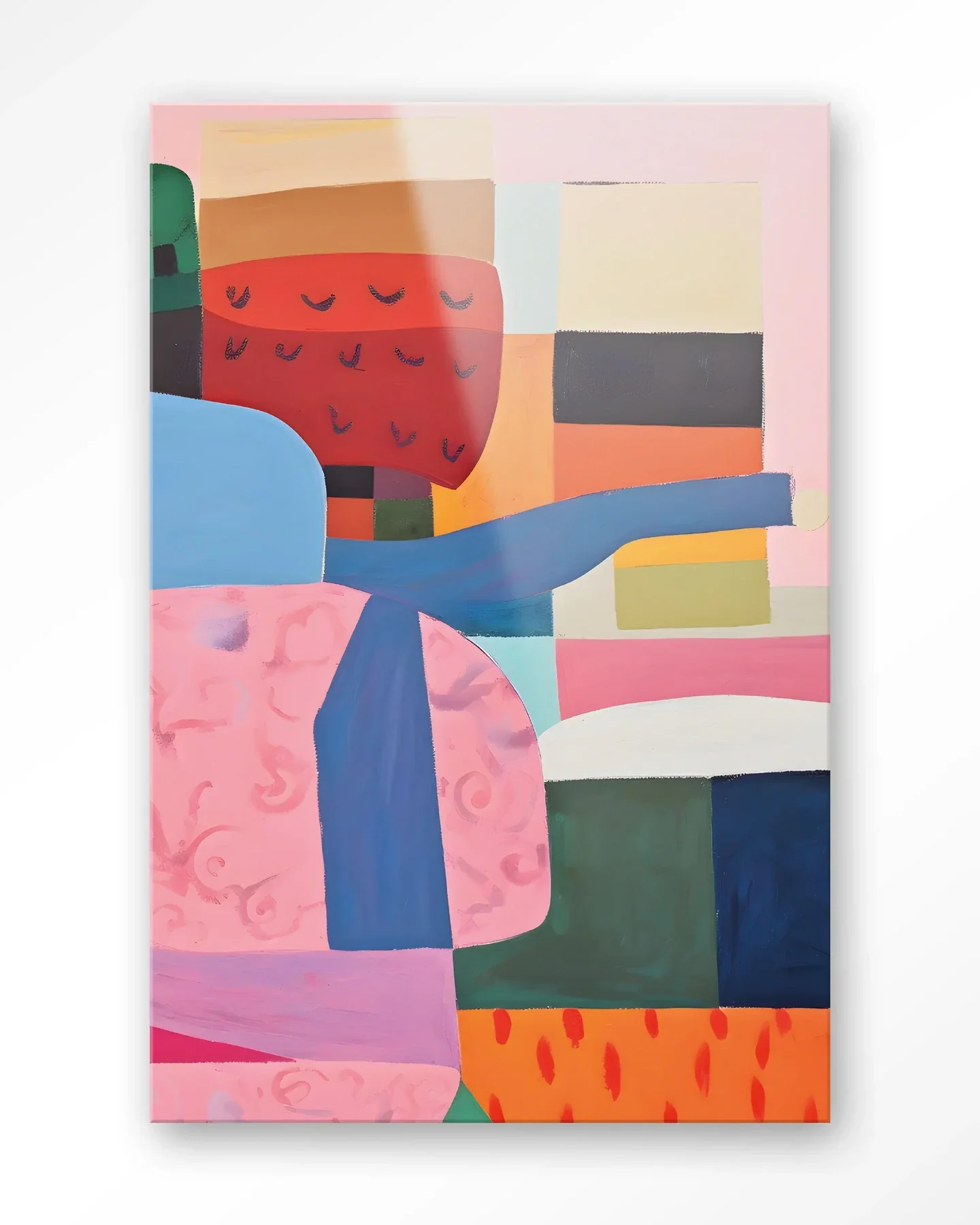 Colour Stacking - Moderne Wanddecoratie | Artprint, Glass Art & Wandkleed - Afbeelding 5