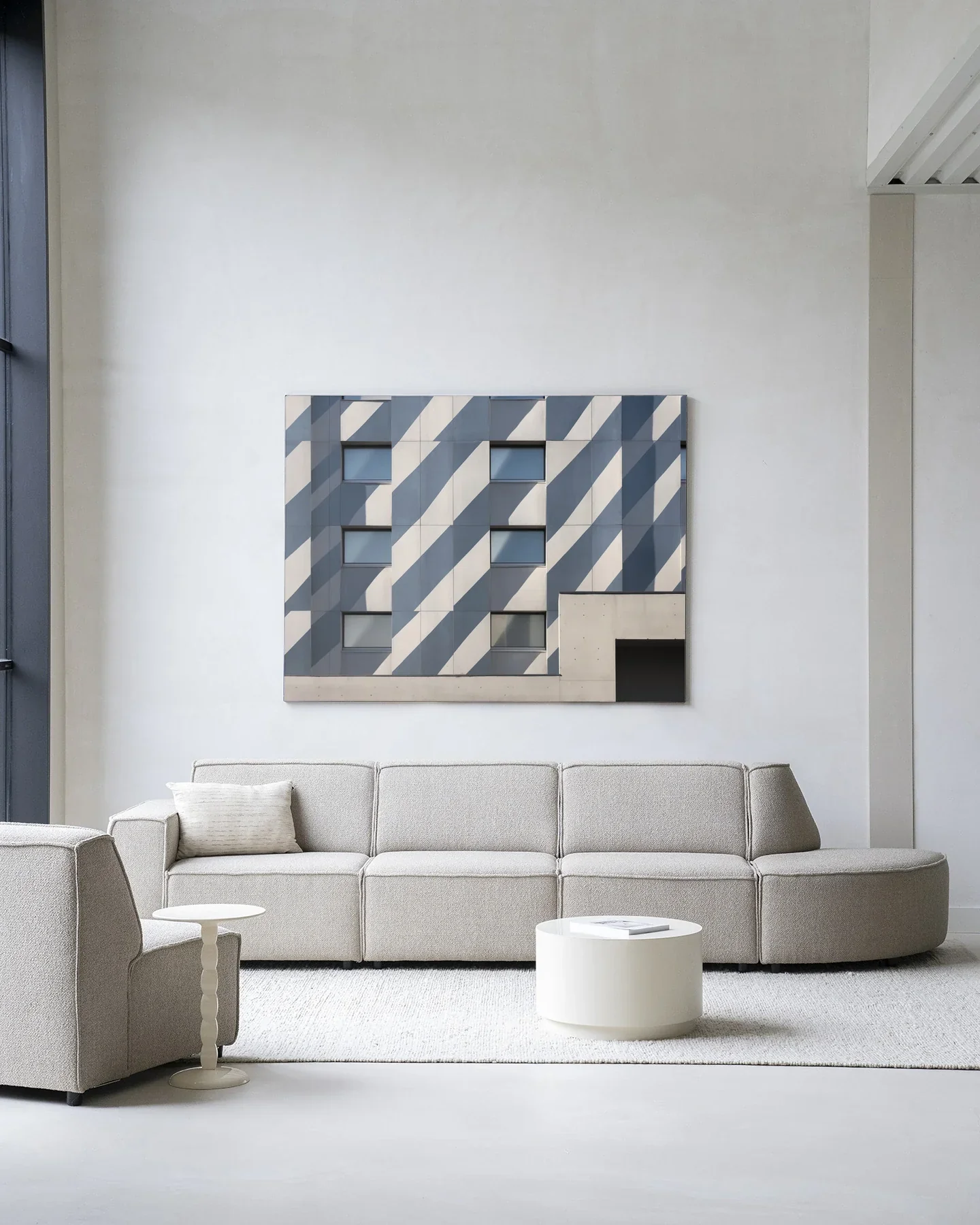 Shadows In Line - Moderne Wanddecoratie | Artprint, Glass Art & Wandkleed - Afbeelding 3