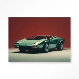 Vintage Lamborghini - Moderne Wanddecoratie | Artprint, Glass Art & Wandkleed