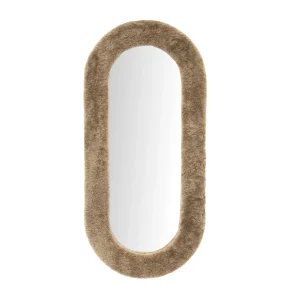 Teddy Spiegel Large – Bruin/Beige Wanddecoratie