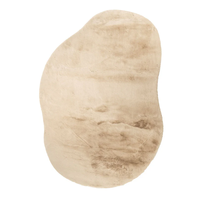 By-Boo Zena – Organisch Vloerkleed Beige