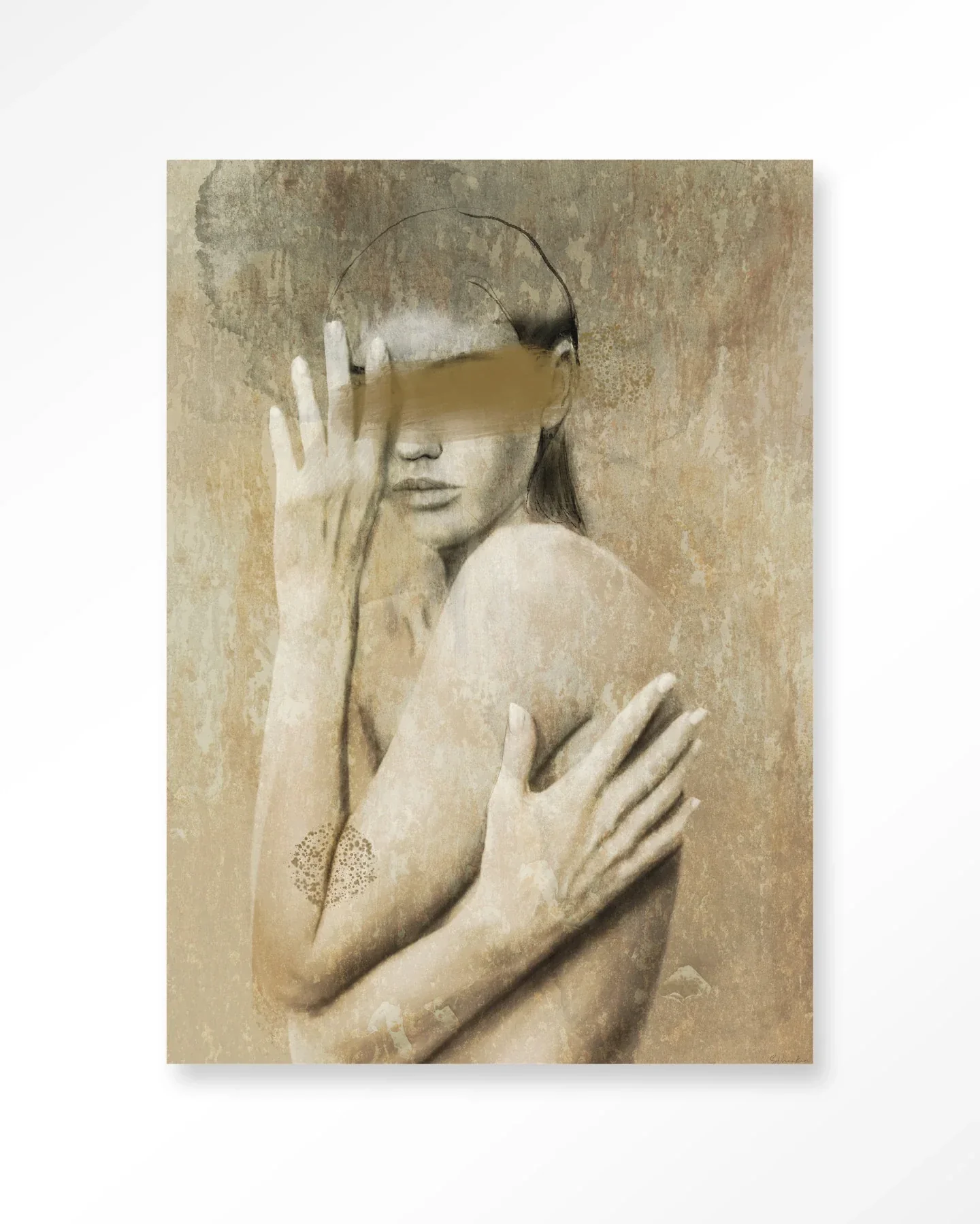 Touching Me - Moderne Wanddecoratie | Artprint, Glass Art & Wandkleed