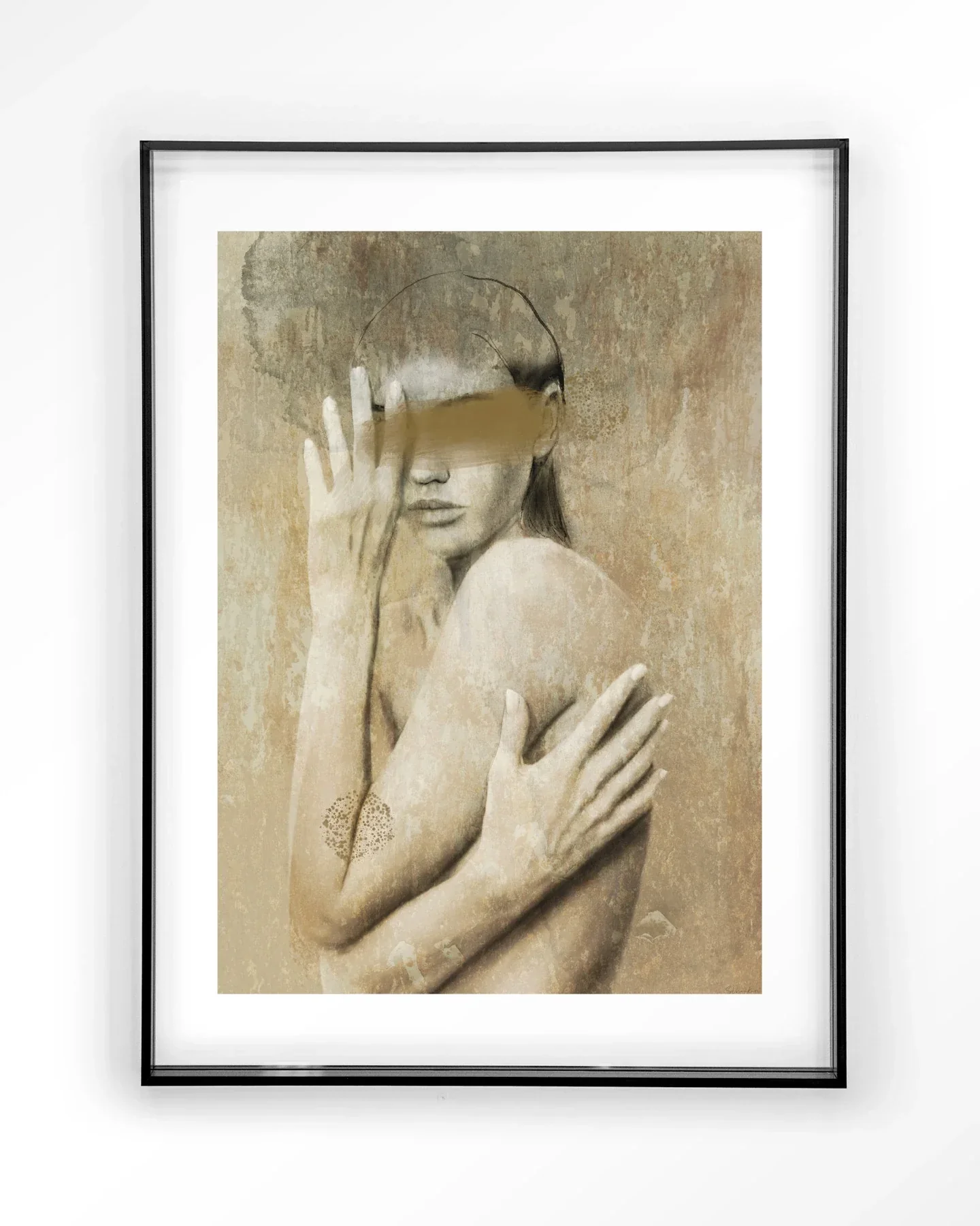 Touching Me - Moderne Wanddecoratie | Artprint, Glass Art & Wandkleed - Afbeelding 4