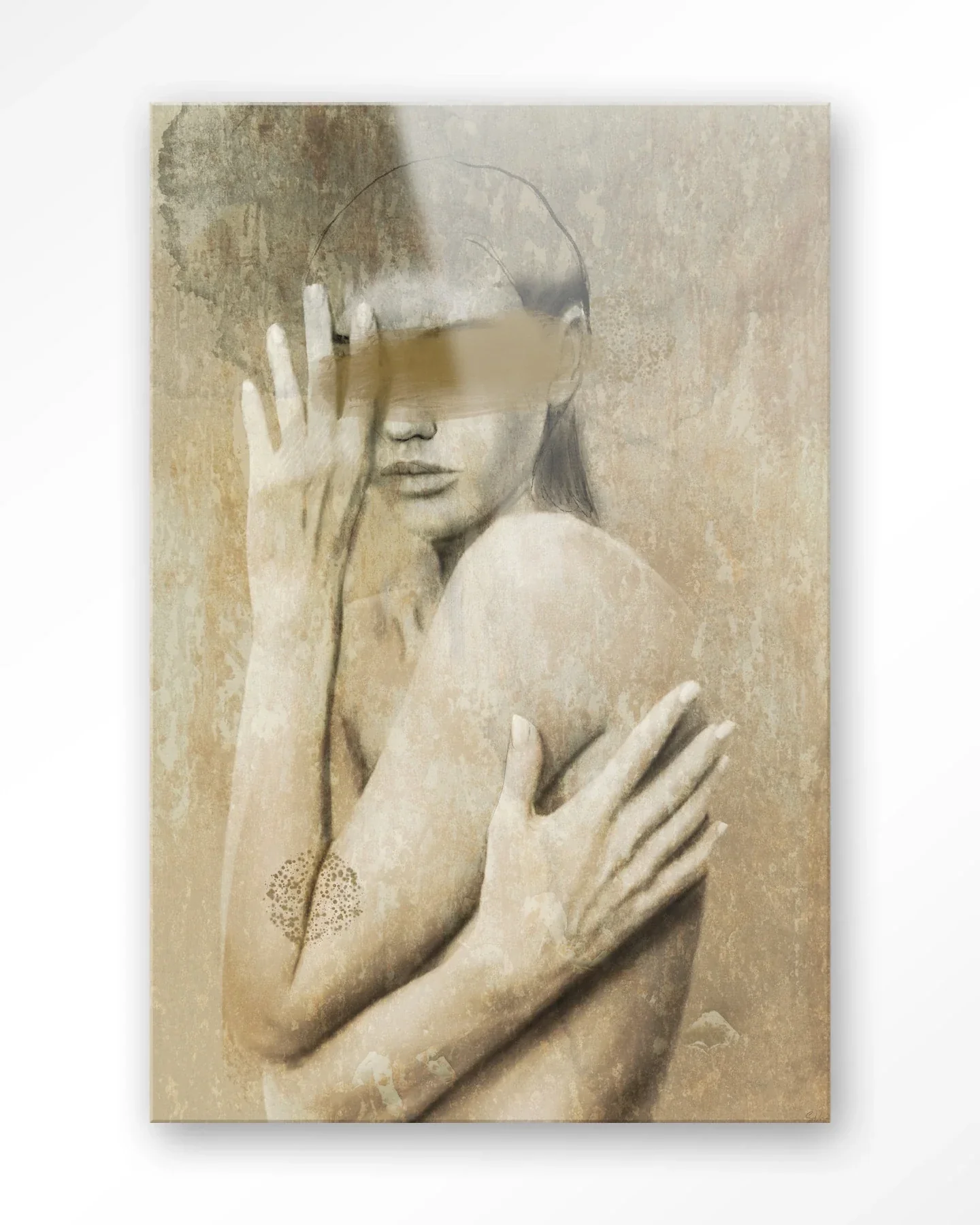 Touching Me - Moderne Wanddecoratie | Artprint, Glass Art & Wandkleed - Afbeelding 5