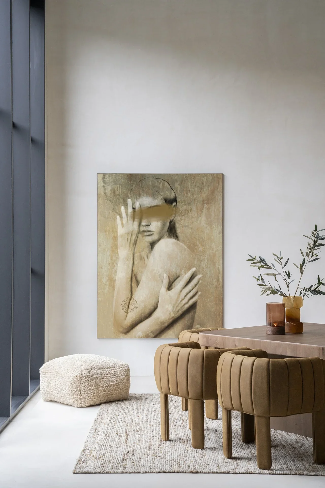 Touching Me - Moderne Wanddecoratie | Artprint, Glass Art & Wandkleed - Afbeelding 3