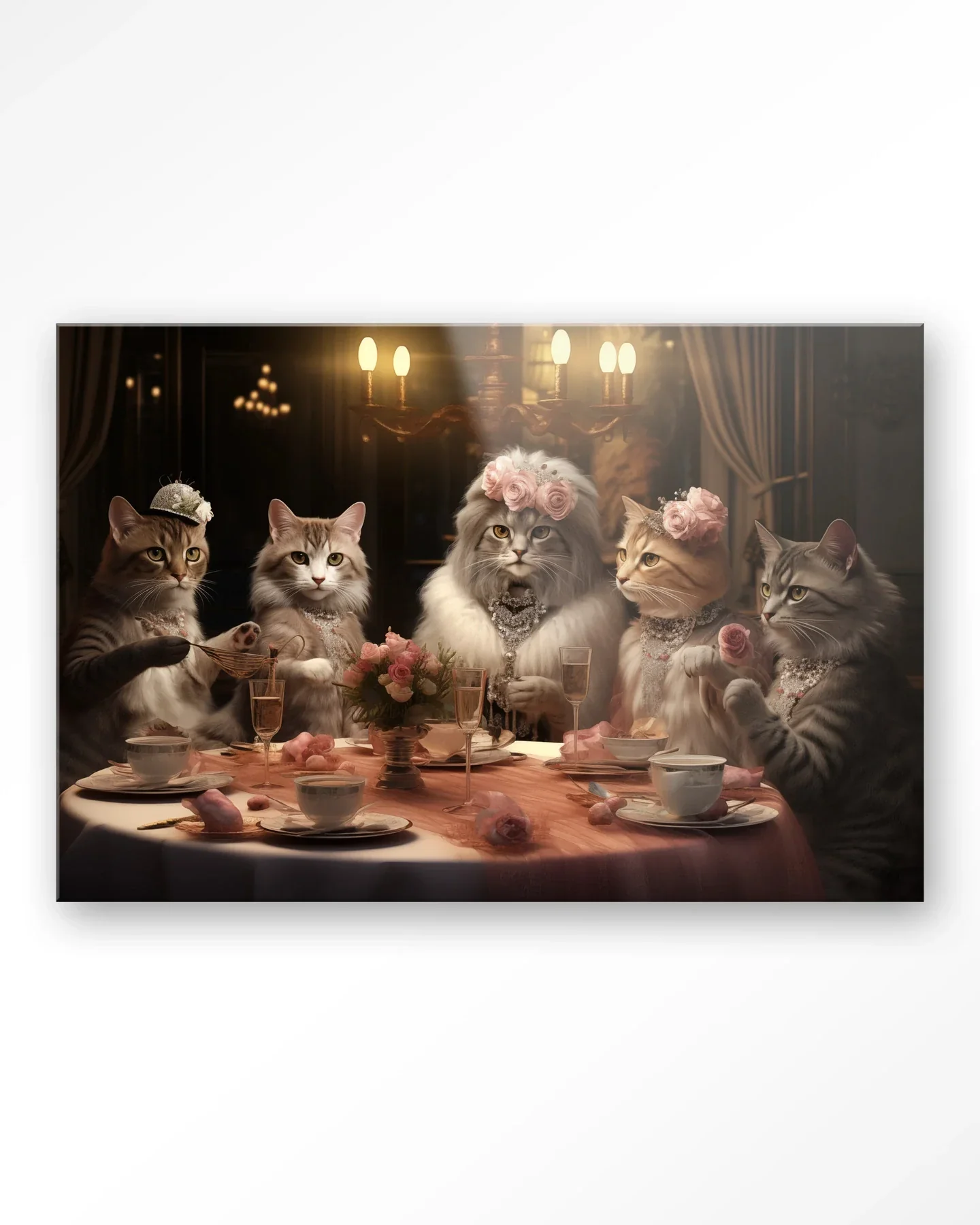High Cat Tea - Moderne Wanddecoratie | Artprint, Glass Art & Wandkleed - Afbeelding 5