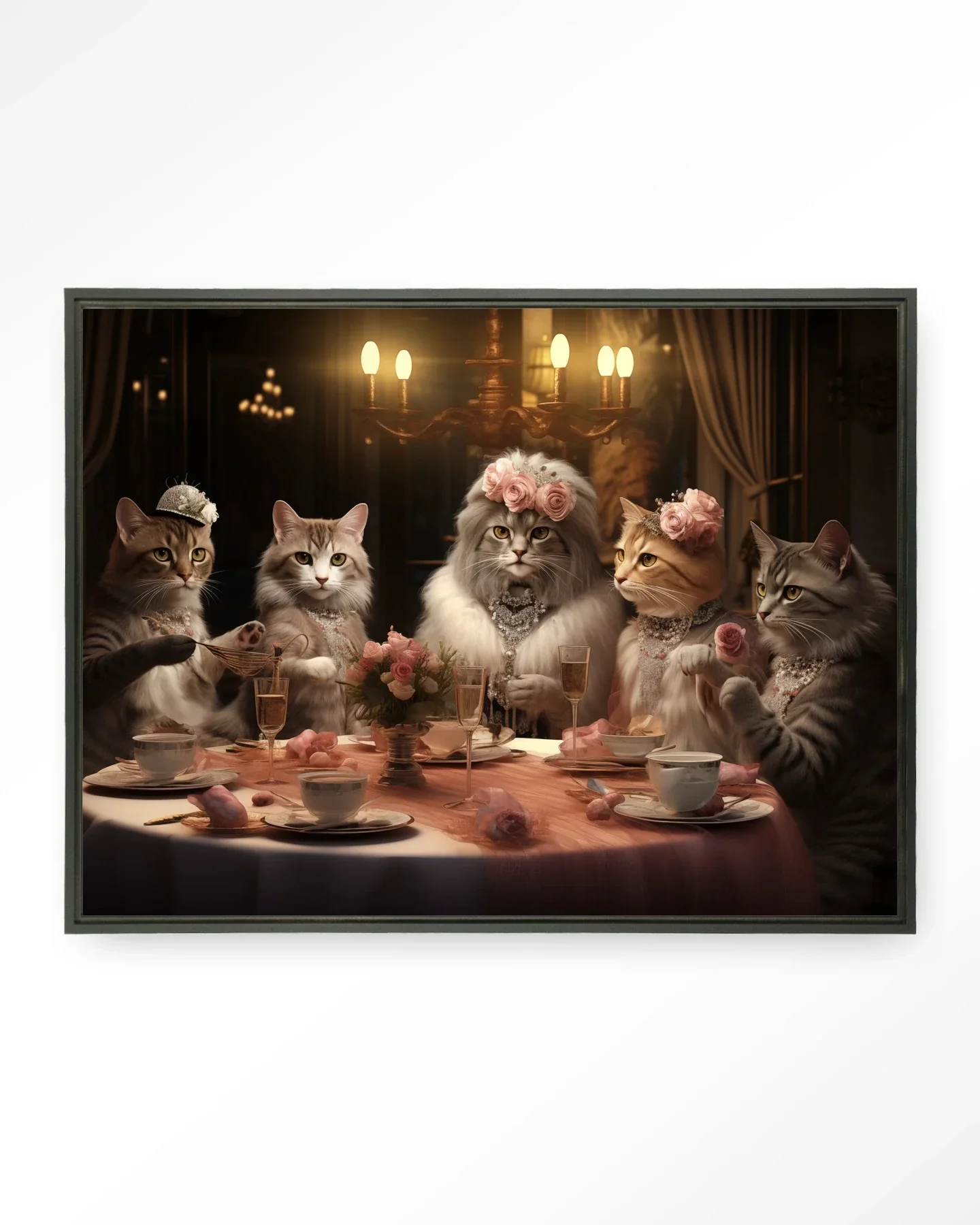 High Cat Tea - Moderne Wanddecoratie | Artprint, Glass Art & Wandkleed - Afbeelding 6
