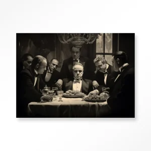 Dinner With Gangsters - Moderne Wanddecoratie | Artprint, Glass Art & Wandkleed