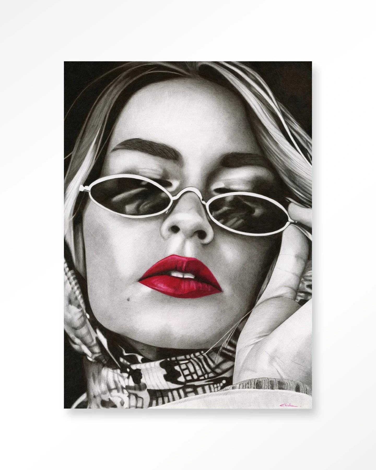 Fresh red - Moderne Wanddecoratie | Artprint, Glass Art & Wandkleed - Afbeelding 2