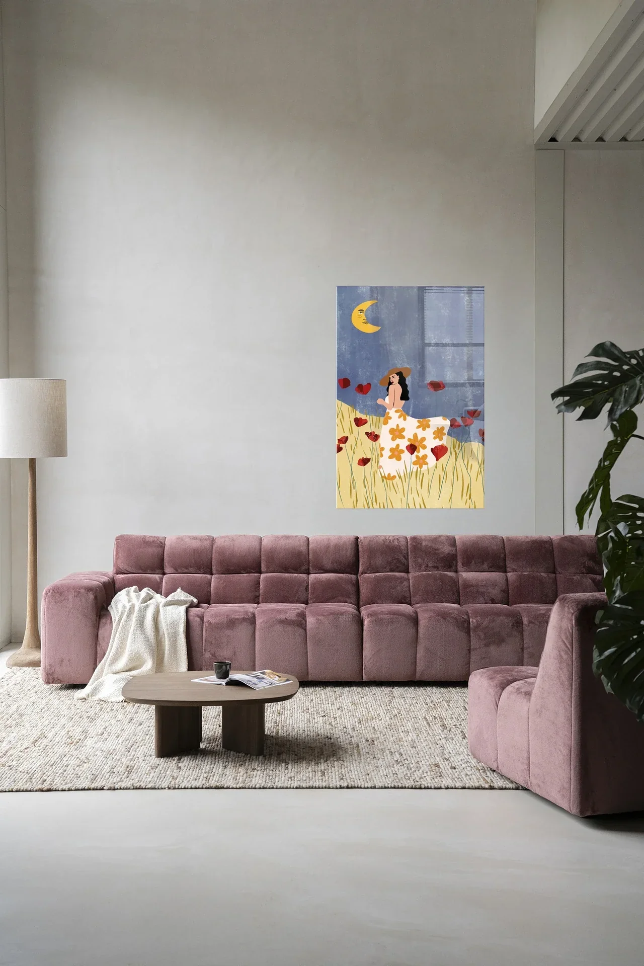 Girl In A Poppyfield - Moderne Wanddecoratie | Artprint, Glass Art & Wandkleed - Afbeelding 8