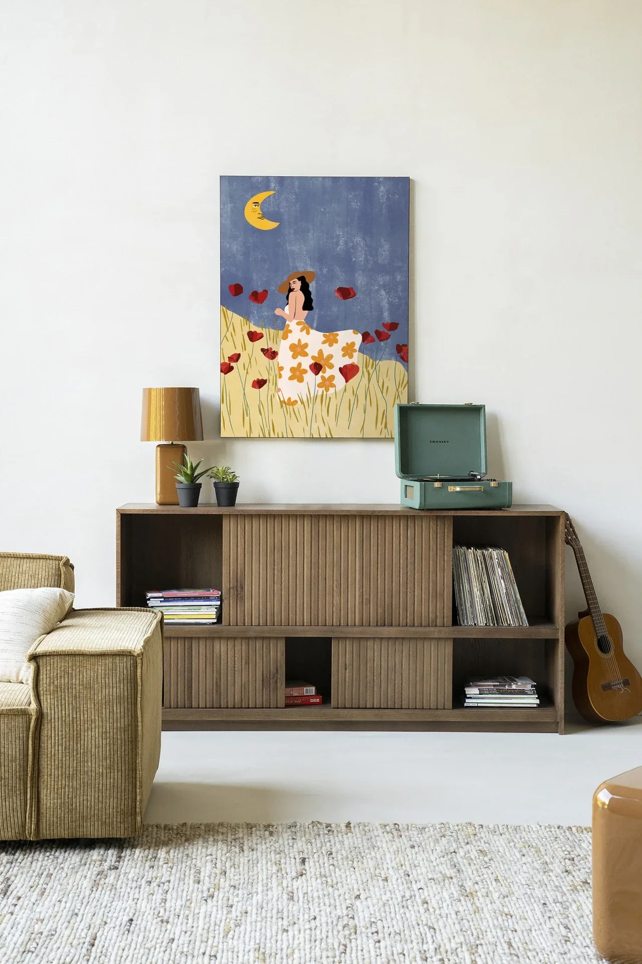 Girl In A Poppyfield - Moderne Wanddecoratie | Artprint, Glass Art & Wandkleed - Afbeelding 9