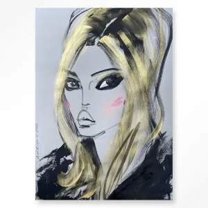 Kate Moss - Moderne Wanddecoratie | Artprint, Glass Art & Wandkleed