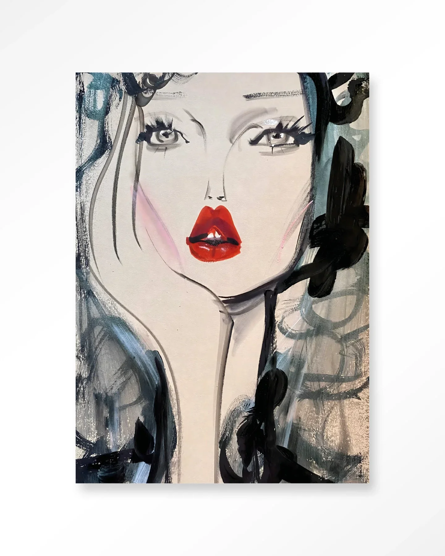 Kate Moss Forever - Moderne Wanddecoratie | Artprint, Glass Art & Wandkleed - Afbeelding 2