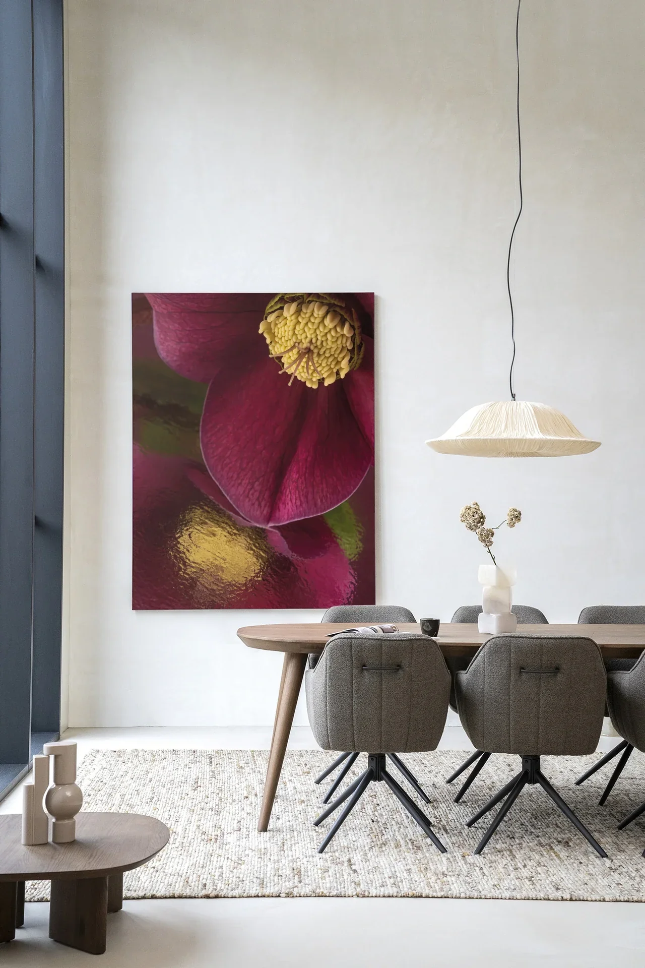 Weerspiegeling Van Een Kerstroos - Moderne Wanddecoratie | Artprint, Glass Art & Wandkleed - Afbeelding 7