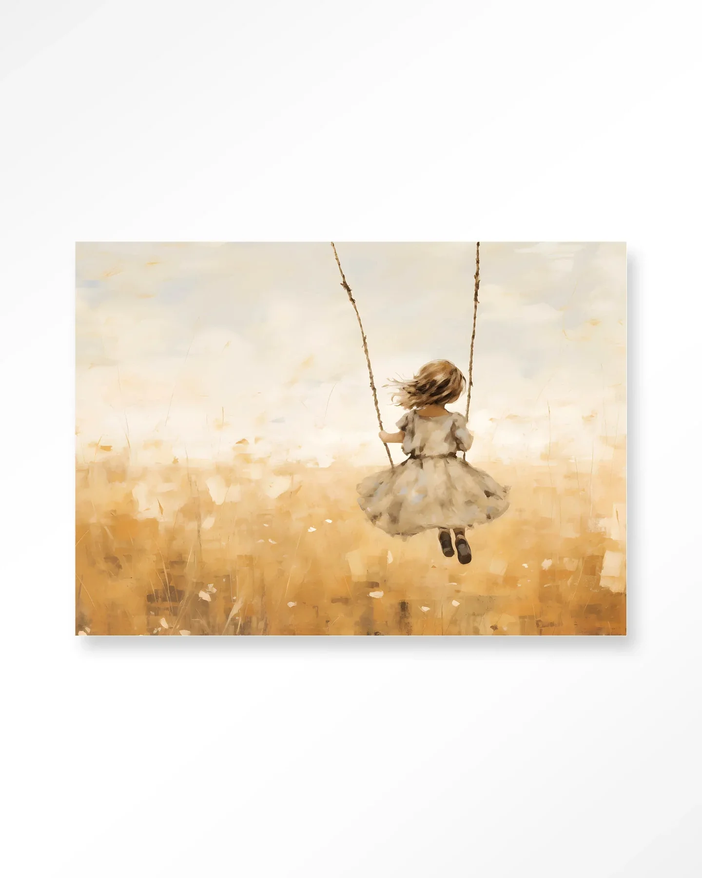 Swinging Girl - Moderne Wanddecoratie | Artprint, Glass Art & Wandkleed - Afbeelding 2
