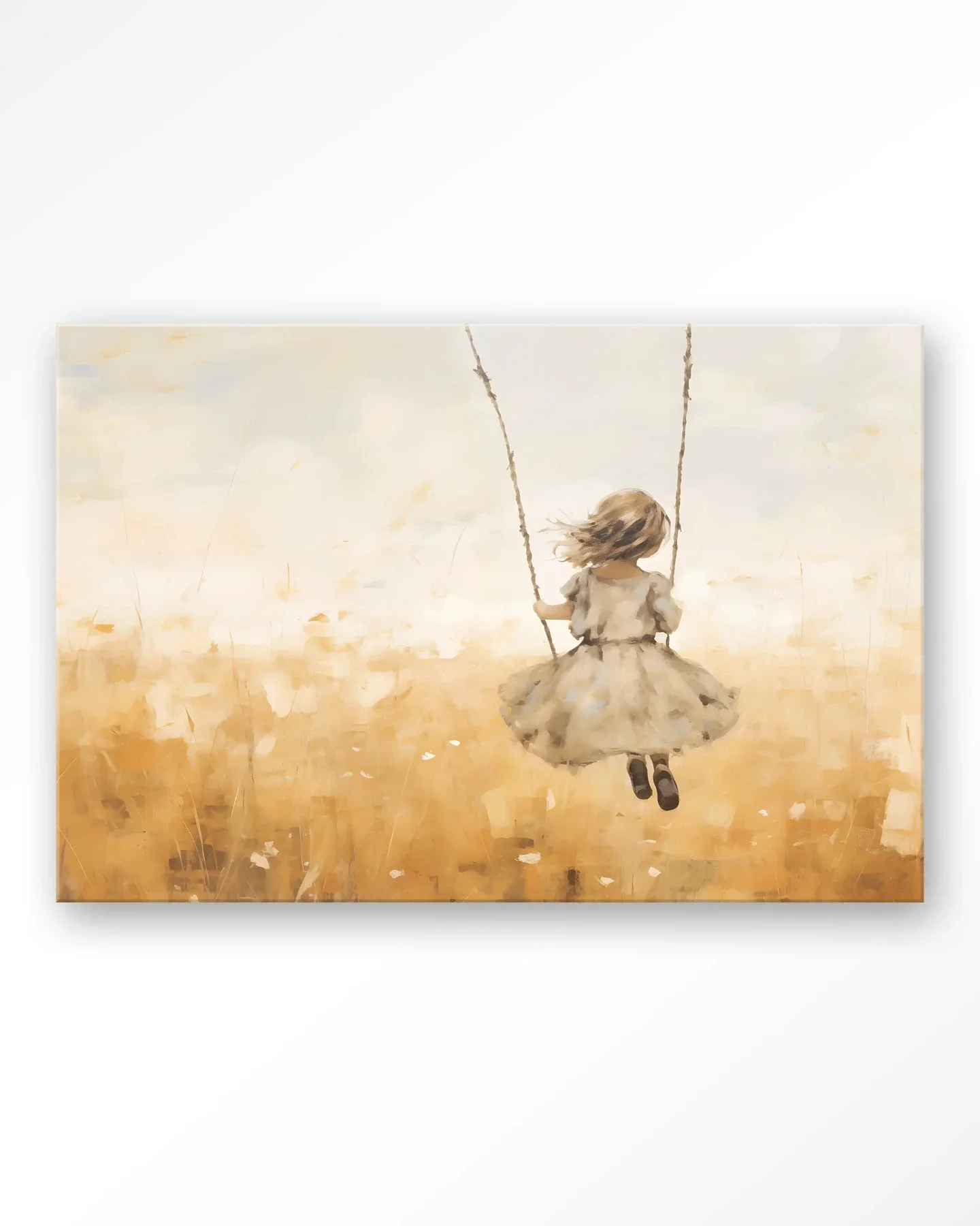 Swinging Girl - Moderne Wanddecoratie | Artprint, Glass Art & Wandkleed - Afbeelding 4