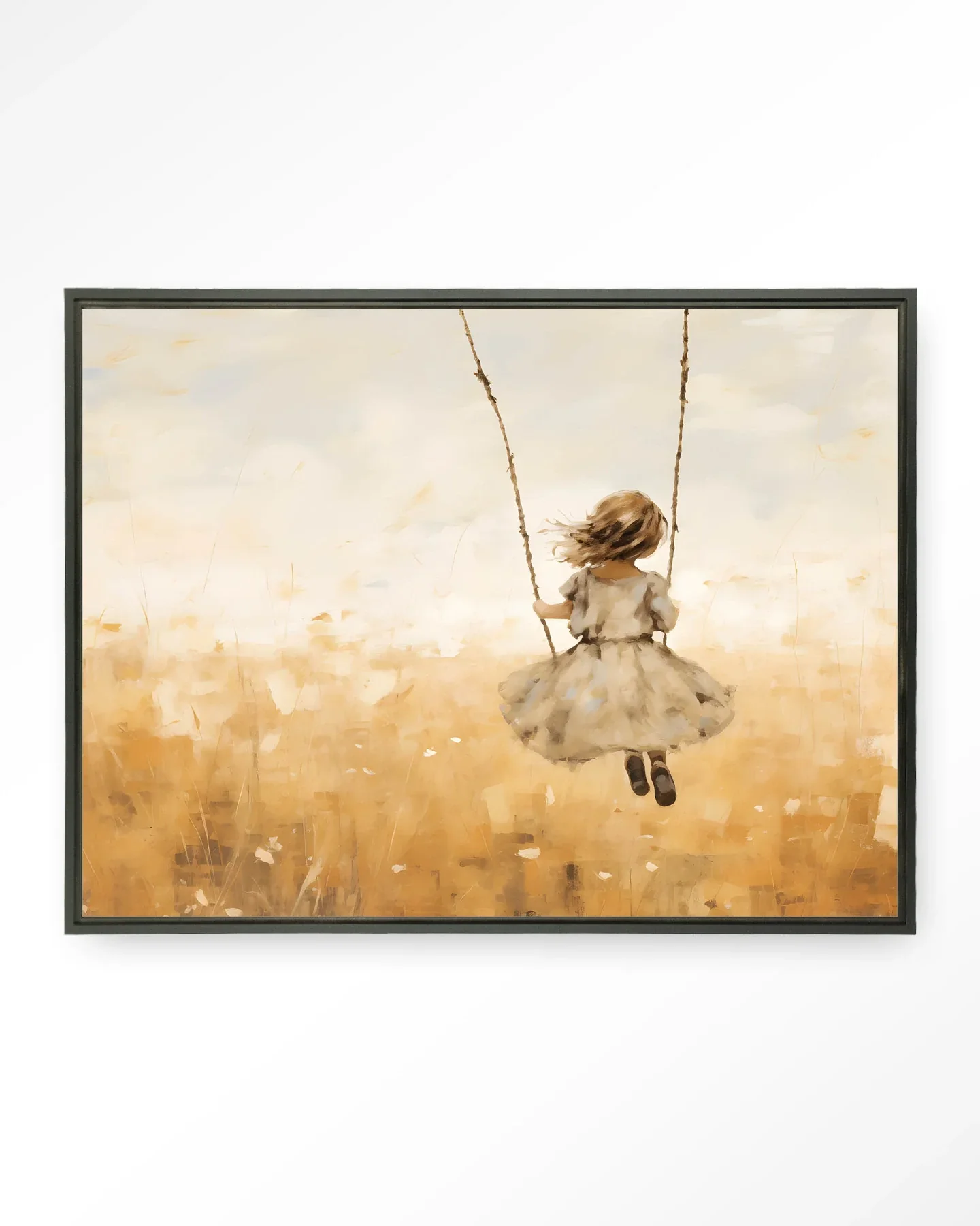 Swinging Girl - Moderne Wanddecoratie | Artprint, Glass Art & Wandkleed - Afbeelding 5