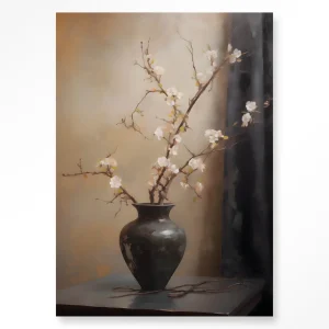 Light Blossom Vase - Moderne Wanddecoratie | Artprint, Glass Art & Wandkleed