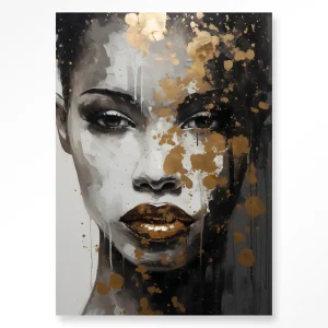 Golden Girl - Moderne Wanddecoratie | Artprint, Glass Art & Wandkleed