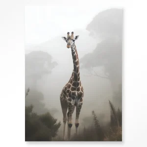 Giraffe Mist - Moderne Wanddecoratie | Artprint, Glass Art & Wandkleed