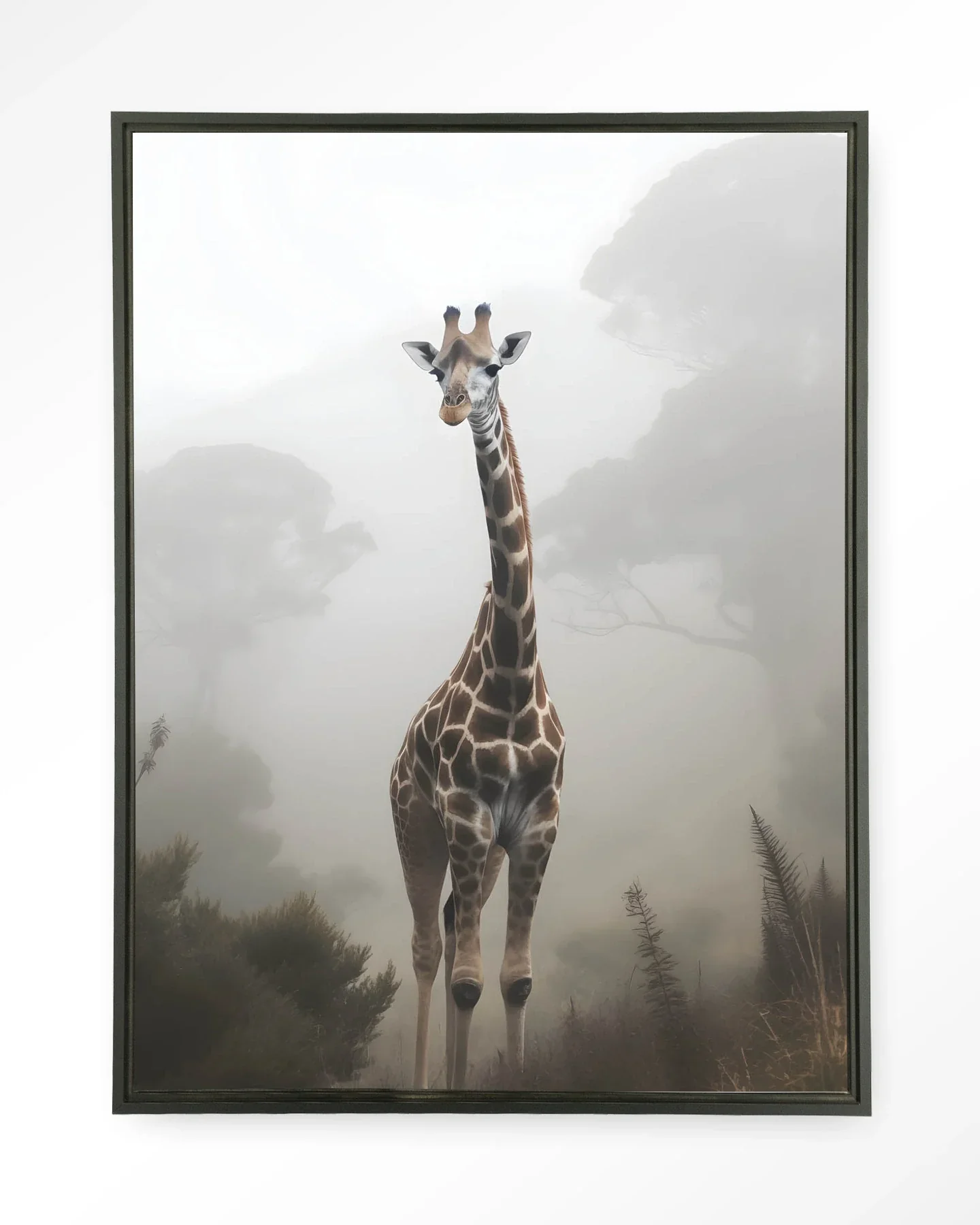 Giraffe Mist - Moderne Wanddecoratie | Artprint, Glass Art & Wandkleed - Afbeelding 5