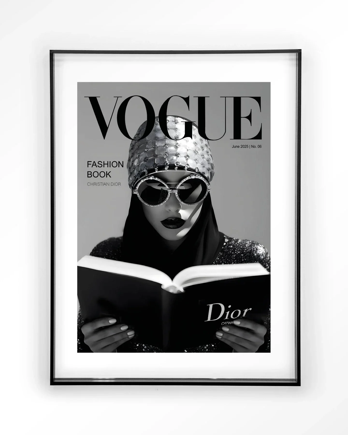 Fashion Book White - Moderne Wanddecoratie | Artprint, Glass Art & Wandkleed - Afbeelding 3