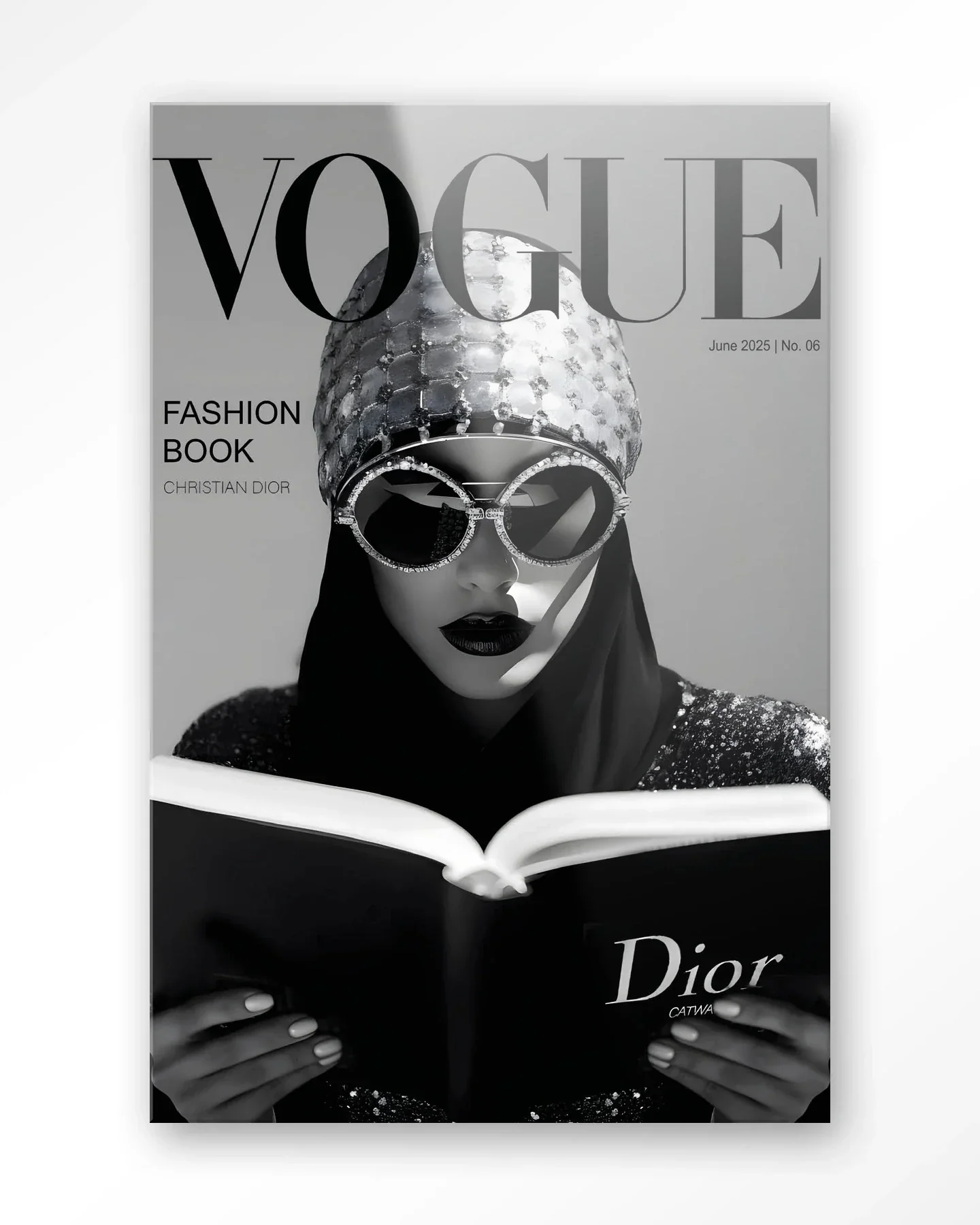 Fashion Book White - Moderne Wanddecoratie | Artprint, Glass Art & Wandkleed - Afbeelding 4