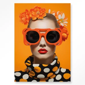 Orange Flower - Moderne Wanddecoratie | Artprint, Glass Art & Wandkleed