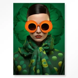 Green Flower - Moderne Wanddecoratie | Artprint, Glass Art & Wandkleed