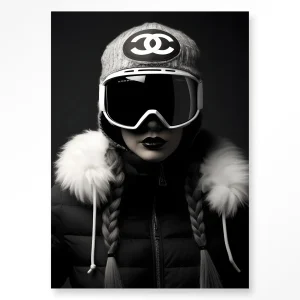 Luxury Snow Girl - Moderne Wanddecoratie | Artprint, Glass Art & Wandkleed