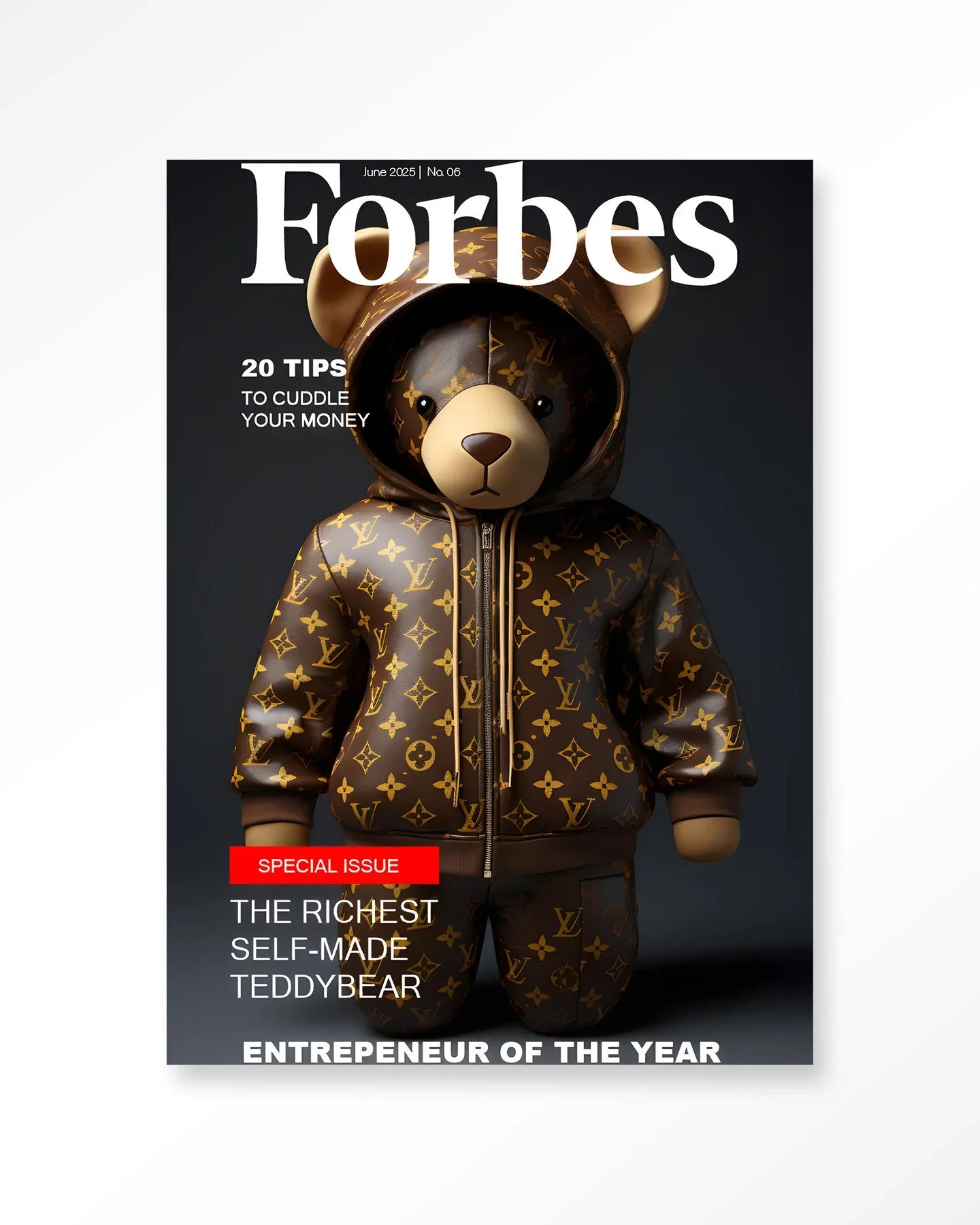 Selfmade Teddybear - Moderne Wanddecoratie | Artprint, Glass Art & Wandkleed - Afbeelding 2