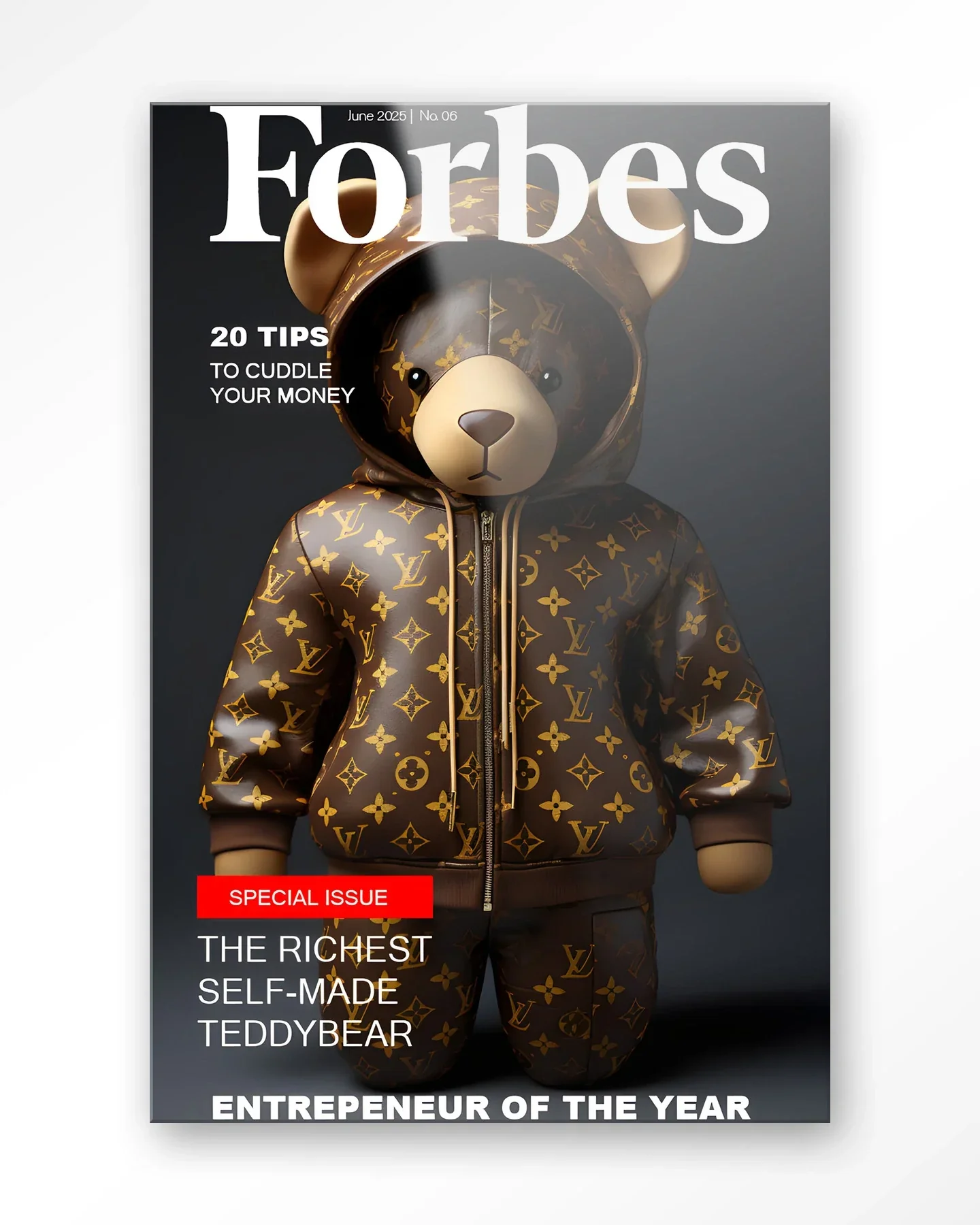 Selfmade Teddybear - Moderne Wanddecoratie | Artprint, Glass Art & Wandkleed - Afbeelding 4