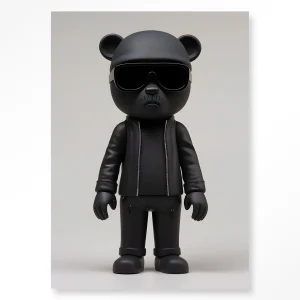 Security Bear - Moderne Wanddecoratie | Artprint, Glass Art & Wandkleed