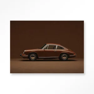 Brown Porsche - Moderne Wanddecoratie | Artprint, Glass Art & Wandkleed