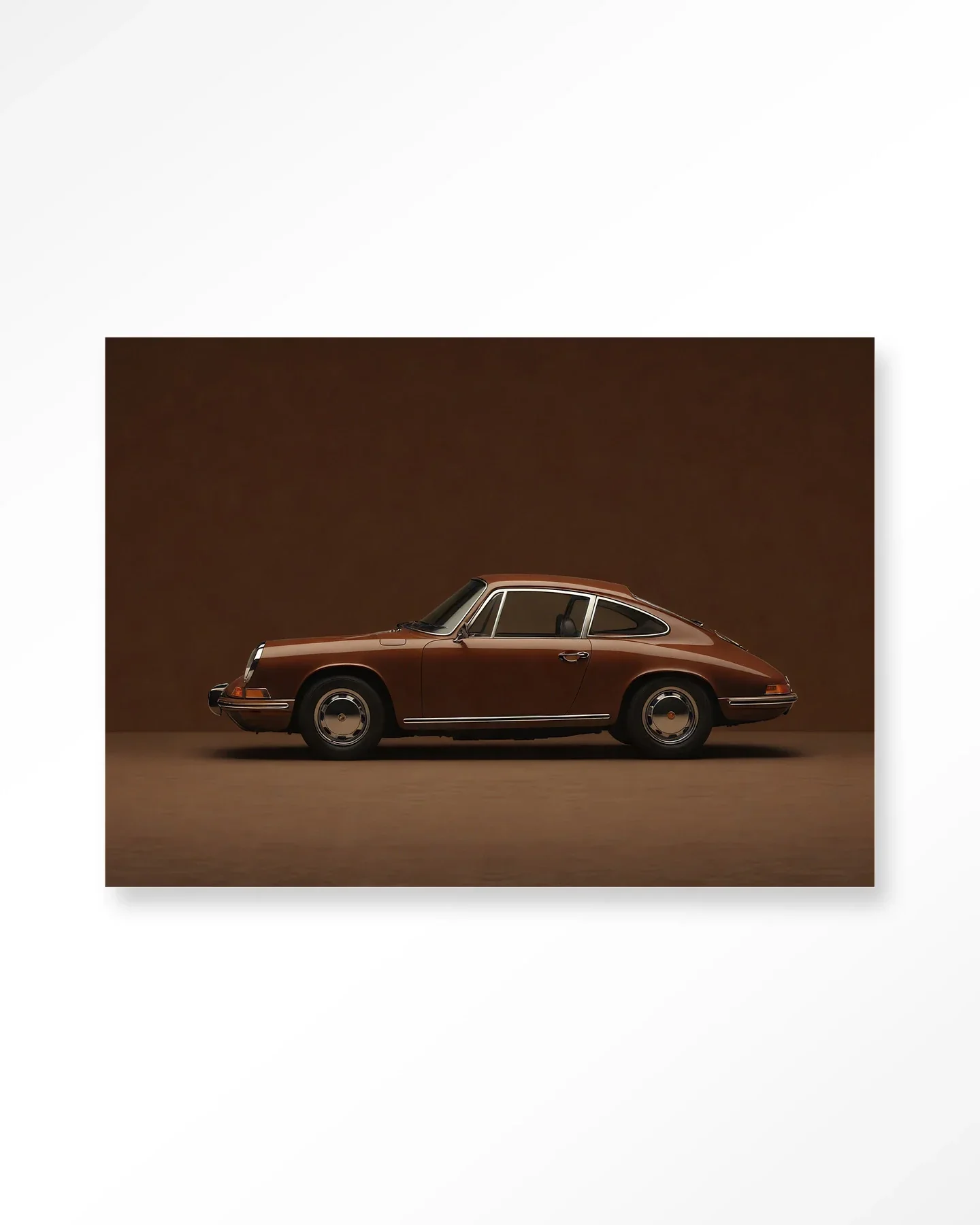 Brown Porsche - Moderne Wanddecoratie | Artprint, Glass Art & Wandkleed