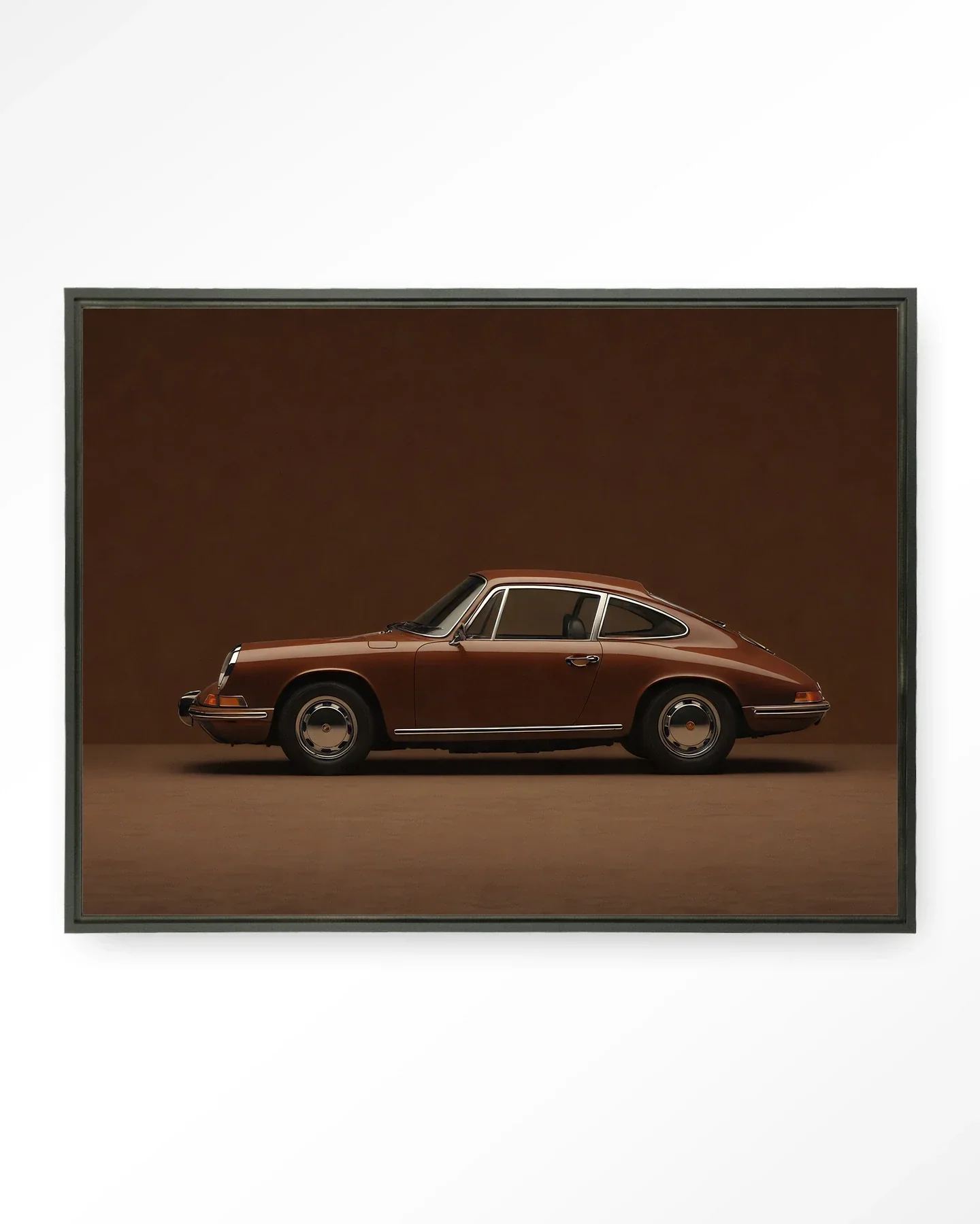 Brown Porsche - Moderne Wanddecoratie | Artprint, Glass Art & Wandkleed - Afbeelding 5