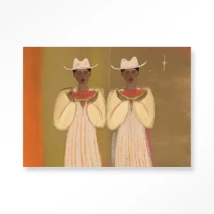 Watermelon Girl - Moderne Wanddecoratie | Artprint, Glass Art & Wandkleed