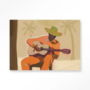Musician 2 - Moderne Wanddecoratie | Artprint, Glass Art & Wandkleed
