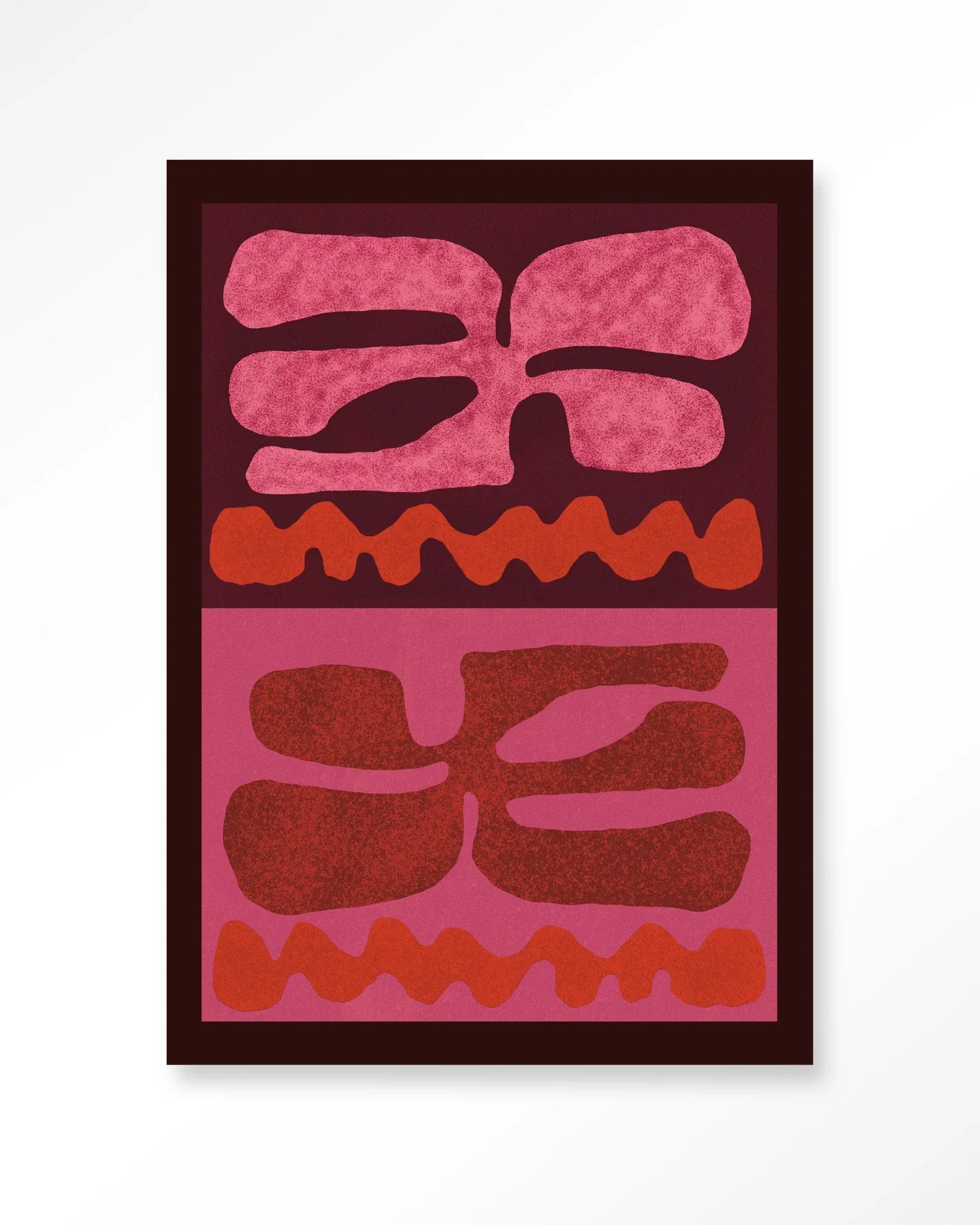 Groovy Pink - Moderne Wanddecoratie | Artprint, Glass Art & Wandkleed - Afbeelding 2