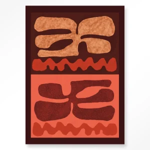 Groovy Neutral - Moderne Wanddecoratie | Artprint, Glass Art & Wandkleed