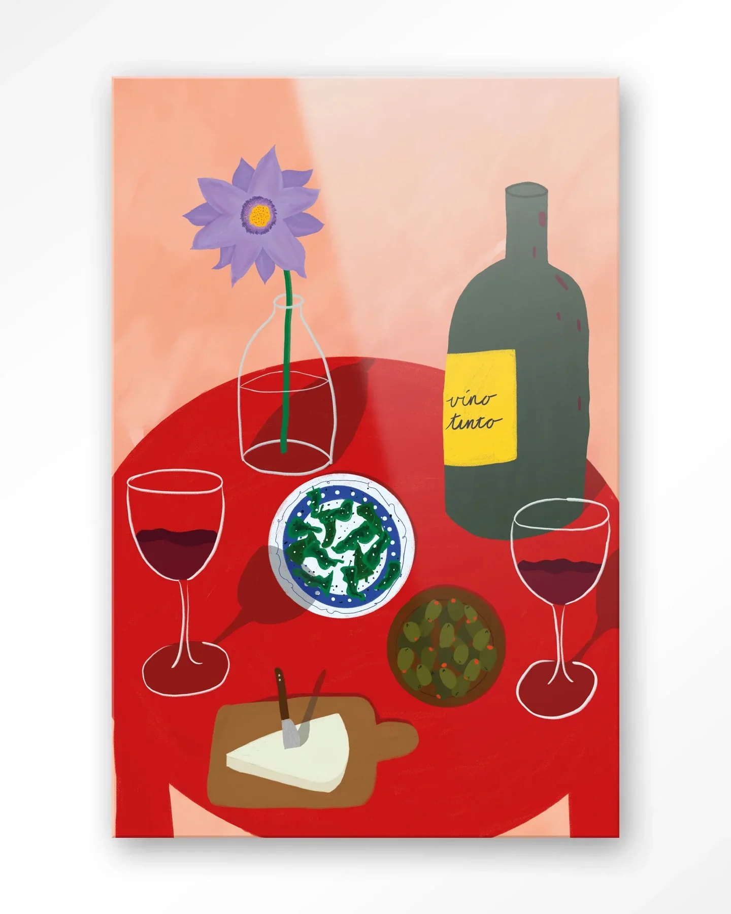 Tinto Evening - Moderne Wanddecoratie | Artprint, Glass Art & Wandkleed - Afbeelding 4