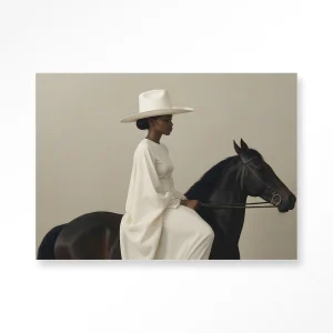 Beige Rider - Moderne Wanddecoratie | Artprint, Glass Art & Wandkleed