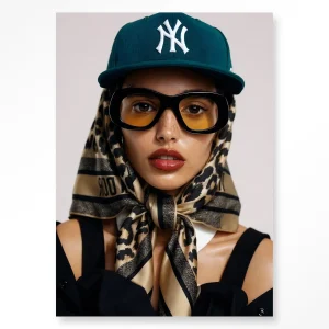 Cool Girl - Moderne Wanddecoratie | Artprint, Glass Art & Wandkleed