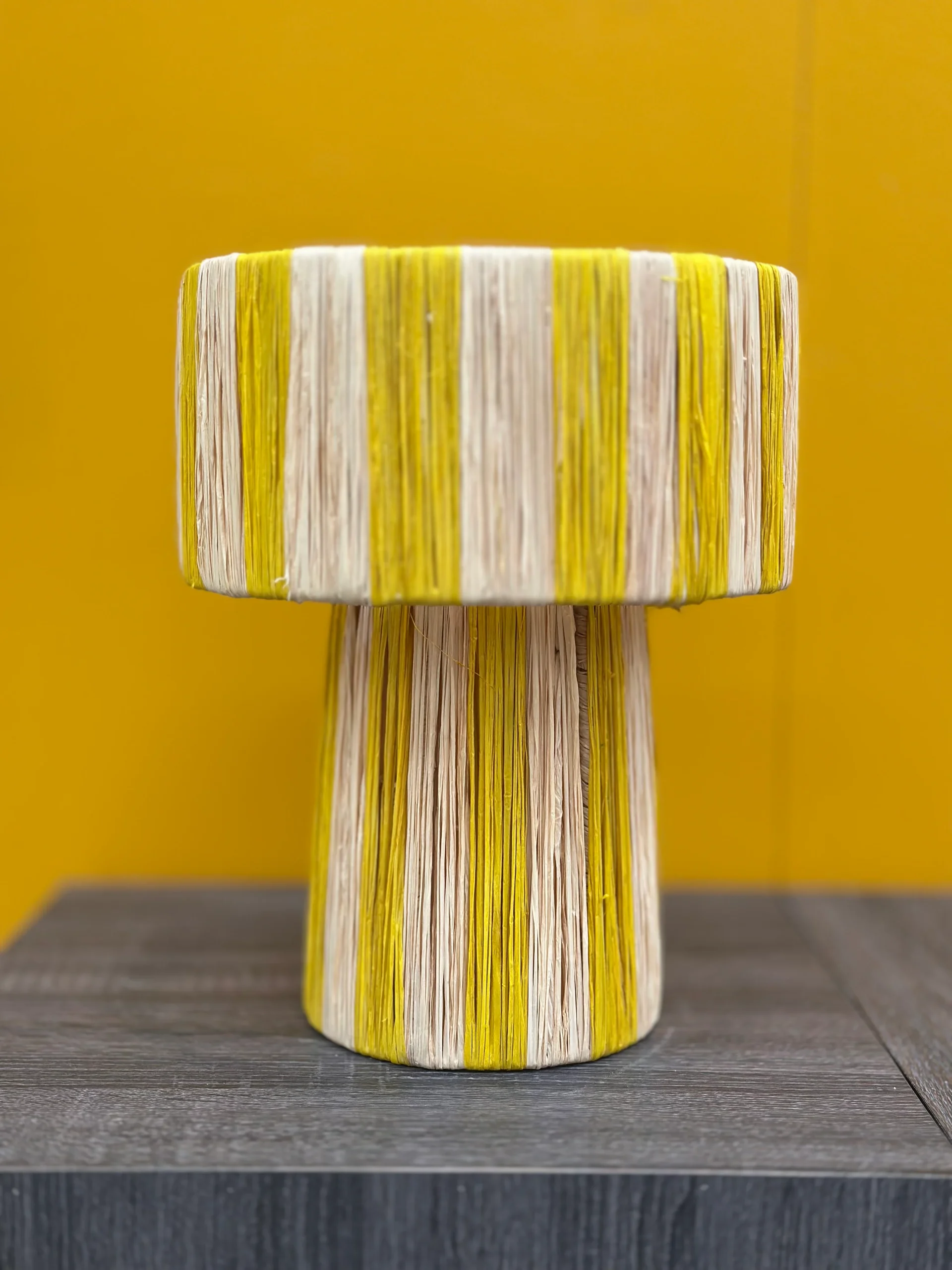 Marokkaanse raffia tafellamp - Afbeelding 9