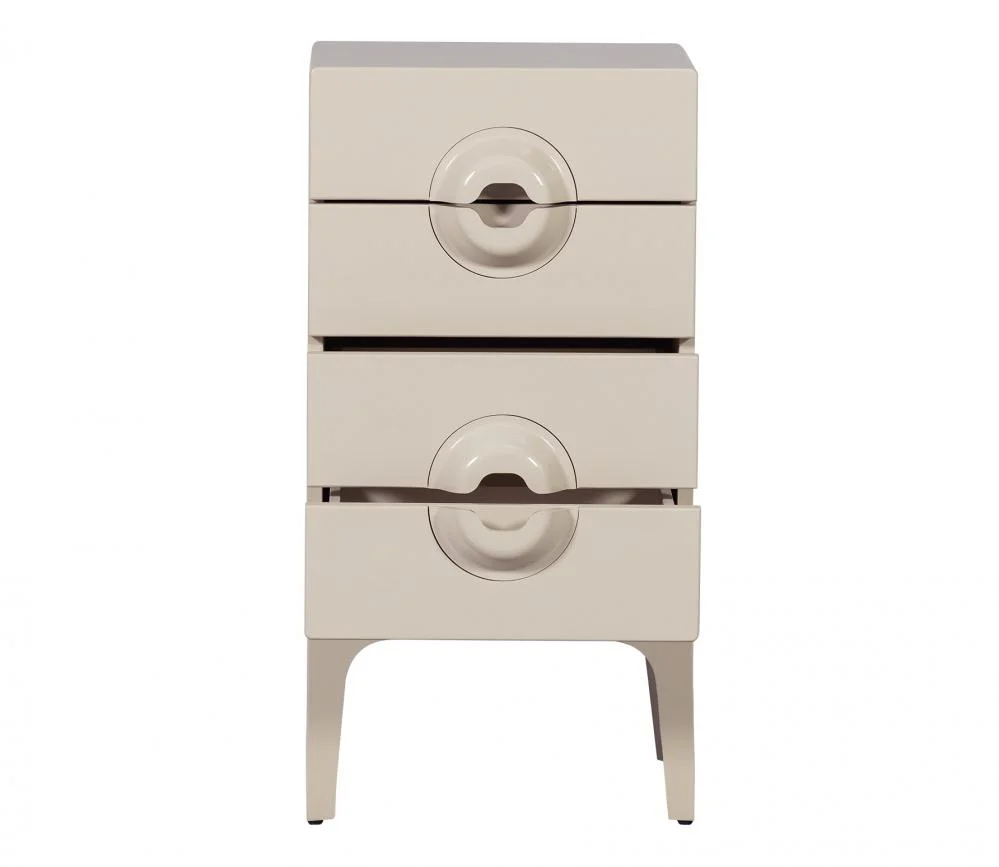 WOOOD Merge ladekast 4 lades hout greige - Afbeelding 6