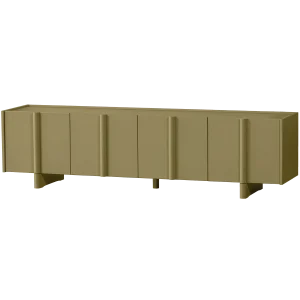 WOOOD Basu tv meubel grenen moss